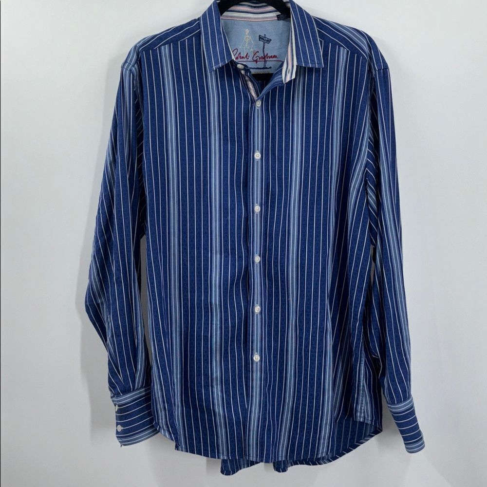 Robert Graham Button Up Shirt Men’s Large “Old Money”
